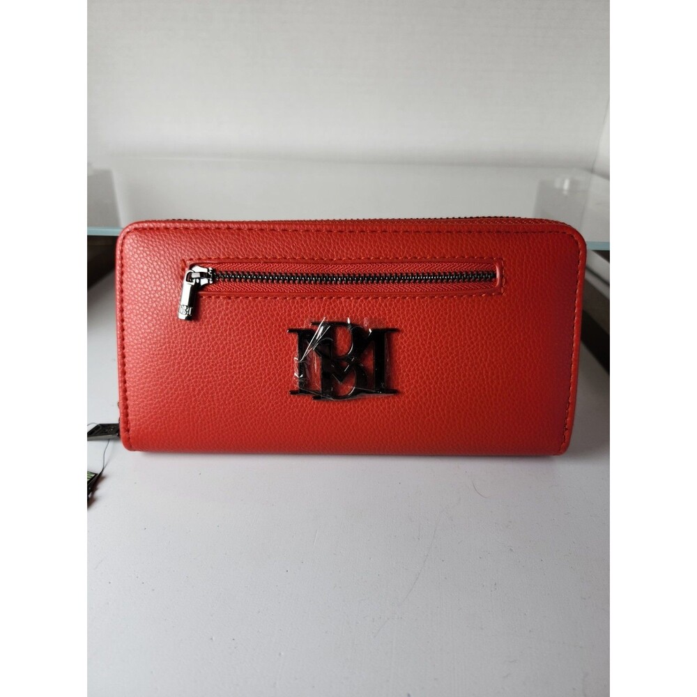 BADGLEY MISCHKA Wallet - Red Pebbled Vegan Leather NWT